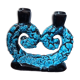Chandelier two branches in slurry earthenware