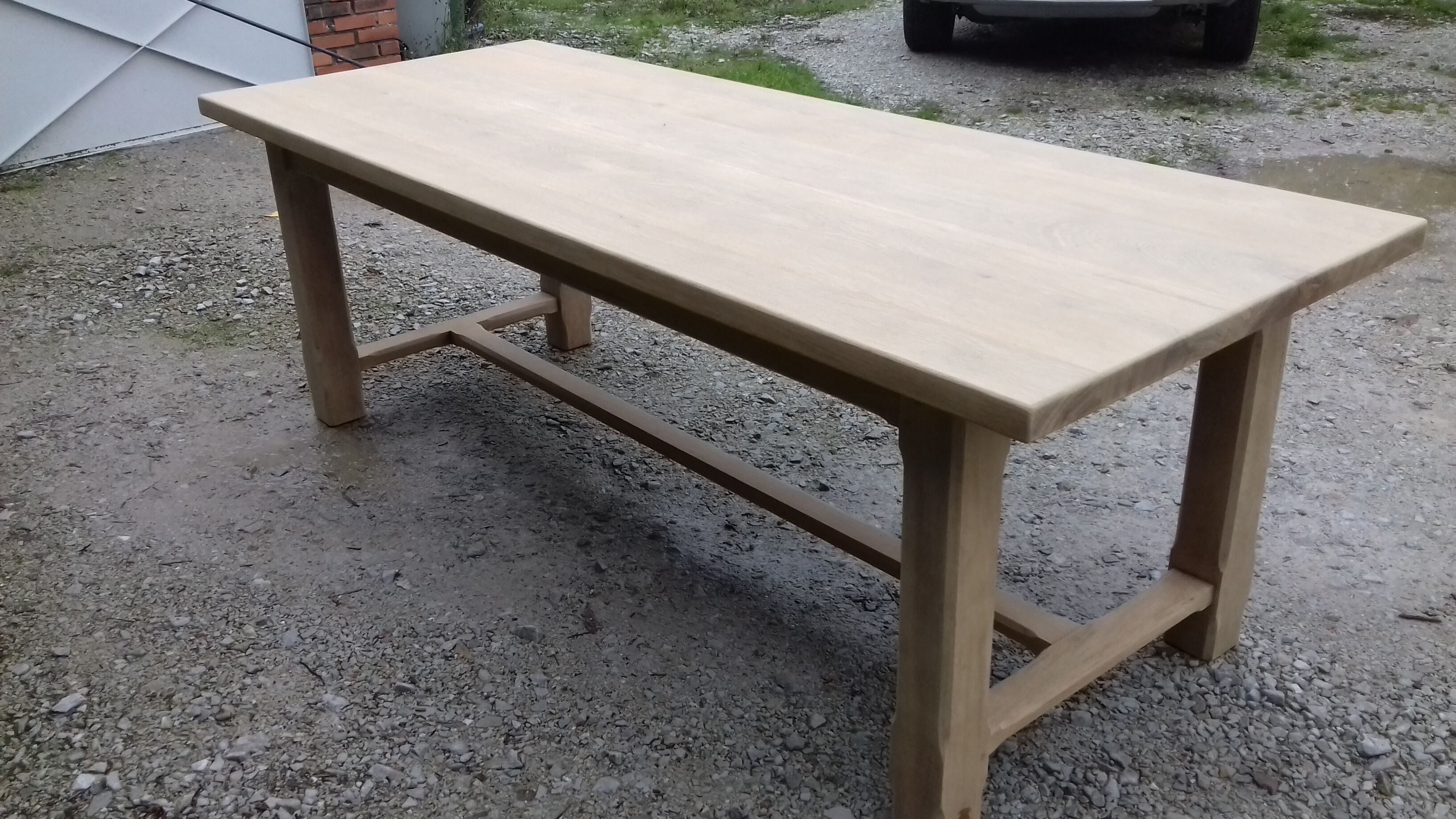 Farm table in solid oak