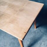 MCM Dutch Design Extendable Dining Table attributed to Cor Alons for Gouda Den Boer, 1950s