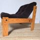 Pine/corduroy armchair