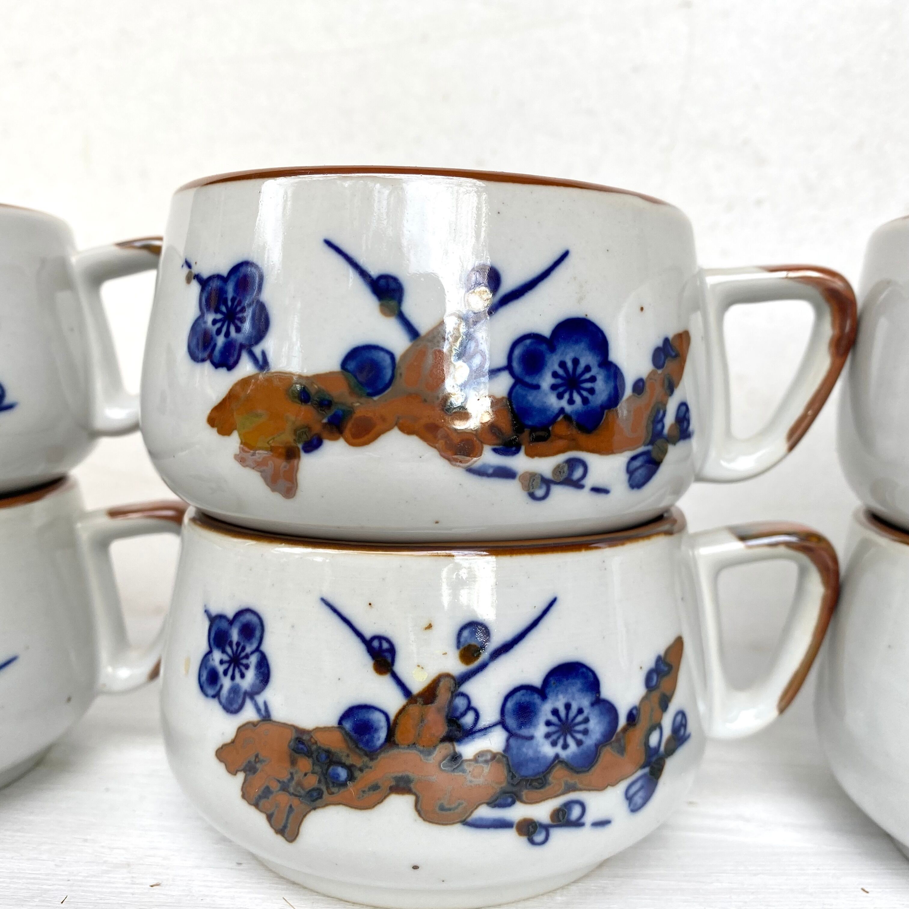 Vintage stoneware cups