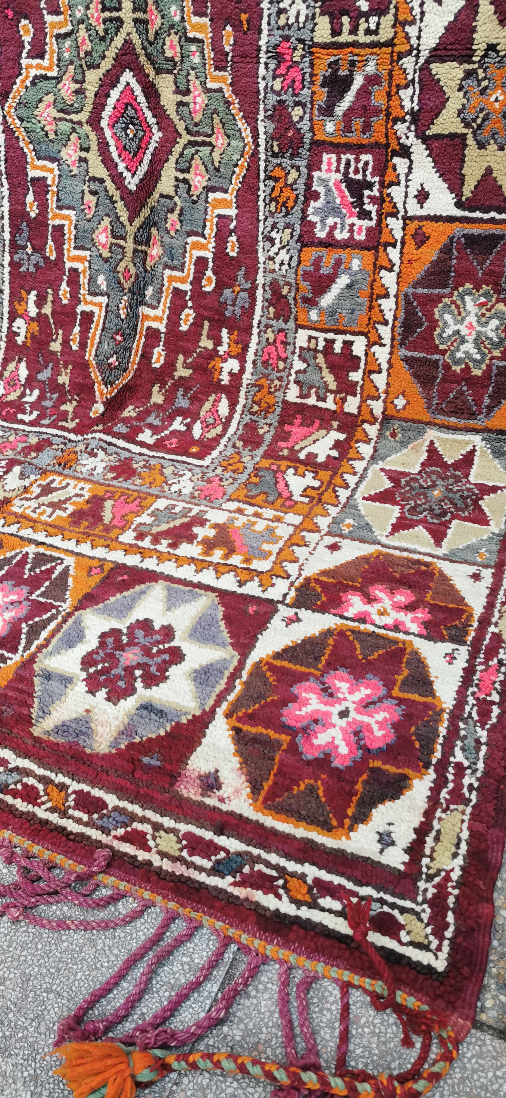 Berber carpet boujaad vintage 215/360 cm