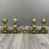 Exceptional Louis XVI Style Bronze Andirons, 19th Century