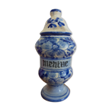 Pharmacy pot old vintage apothecary herbalist mint