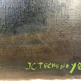 Table bouquet of flowers" Flowers and fruits" XXth