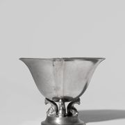 Art Deco Pewter Dolphins Bowl From GAB, 1935, Sweden
