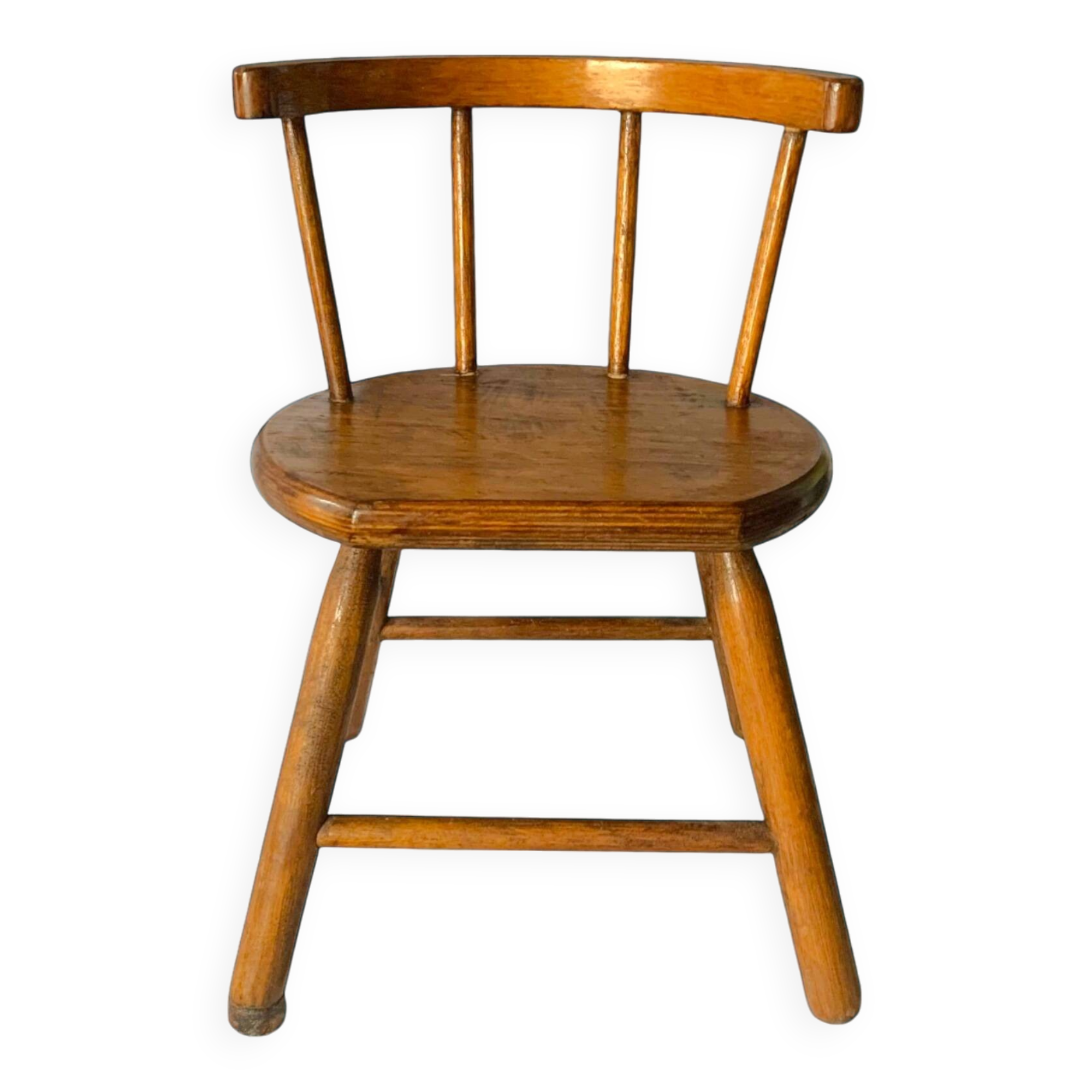 Old solid wood children's chair