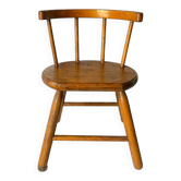 Ancienne chaise enfant en bois massif