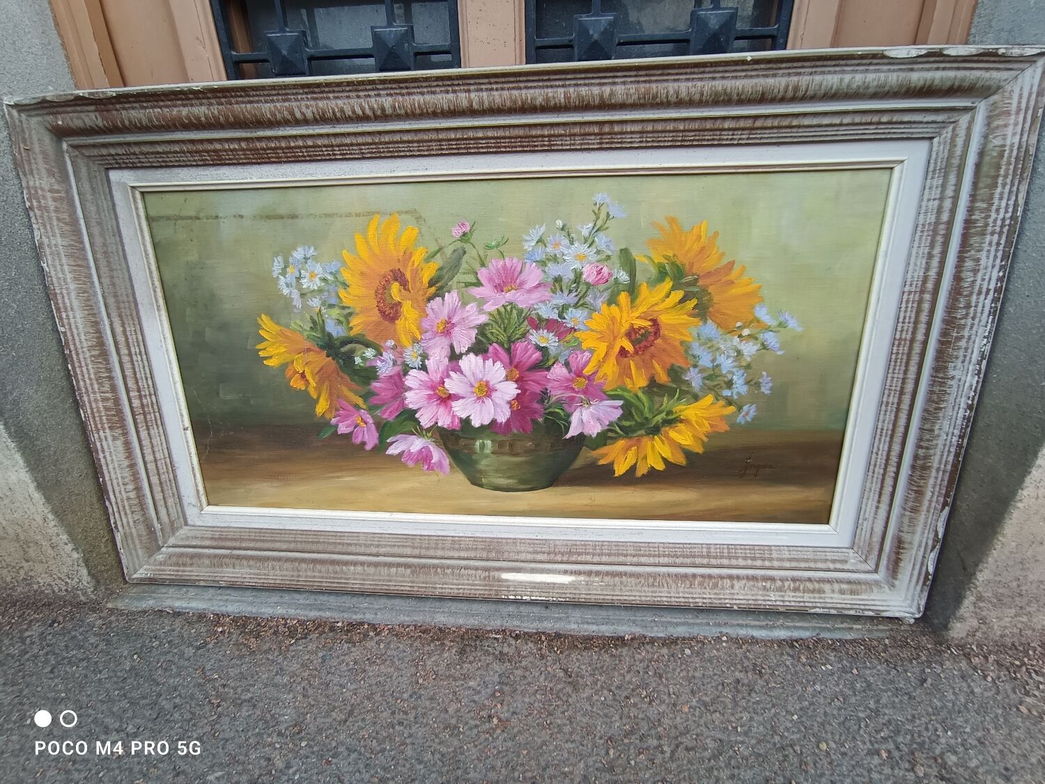 Painting by Jody Bergsma painting on canvas depicting flowers