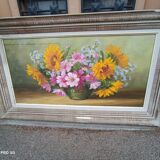 Painting by Jody Bergsma painting on canvas depicting flowers