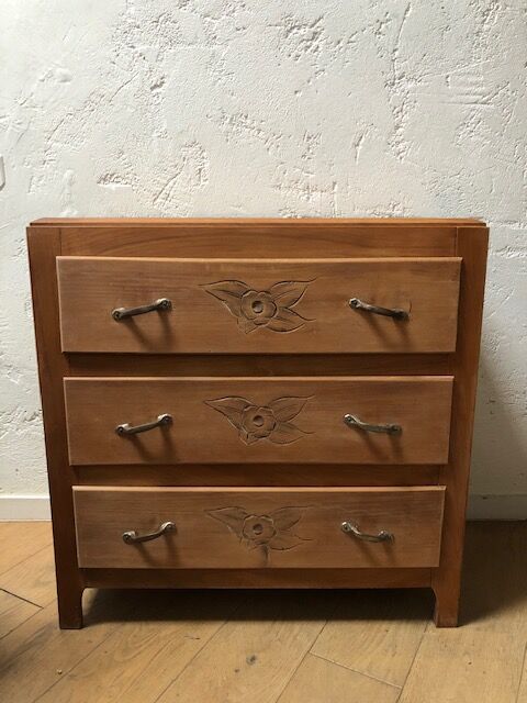 Art deco wood dresser