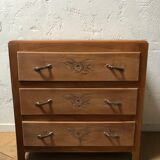 Art deco wood dresser