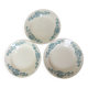 3 vintage deep plates from Longchamp model Lutèce 220523