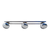 Vintage chrome 3-door coat rack