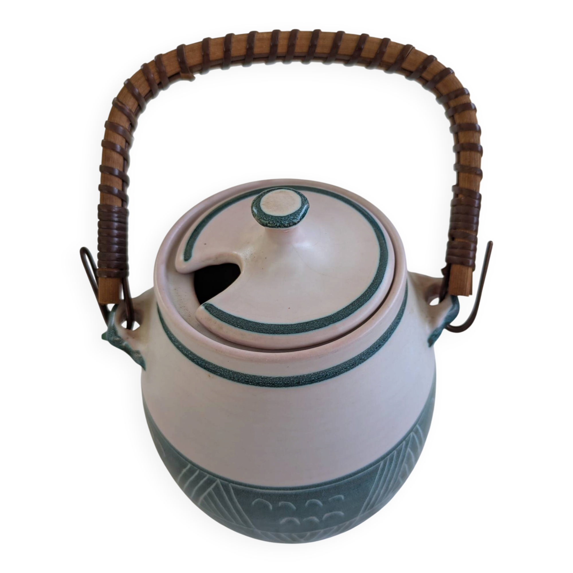 Yvon Roy jam jar signed 1950s