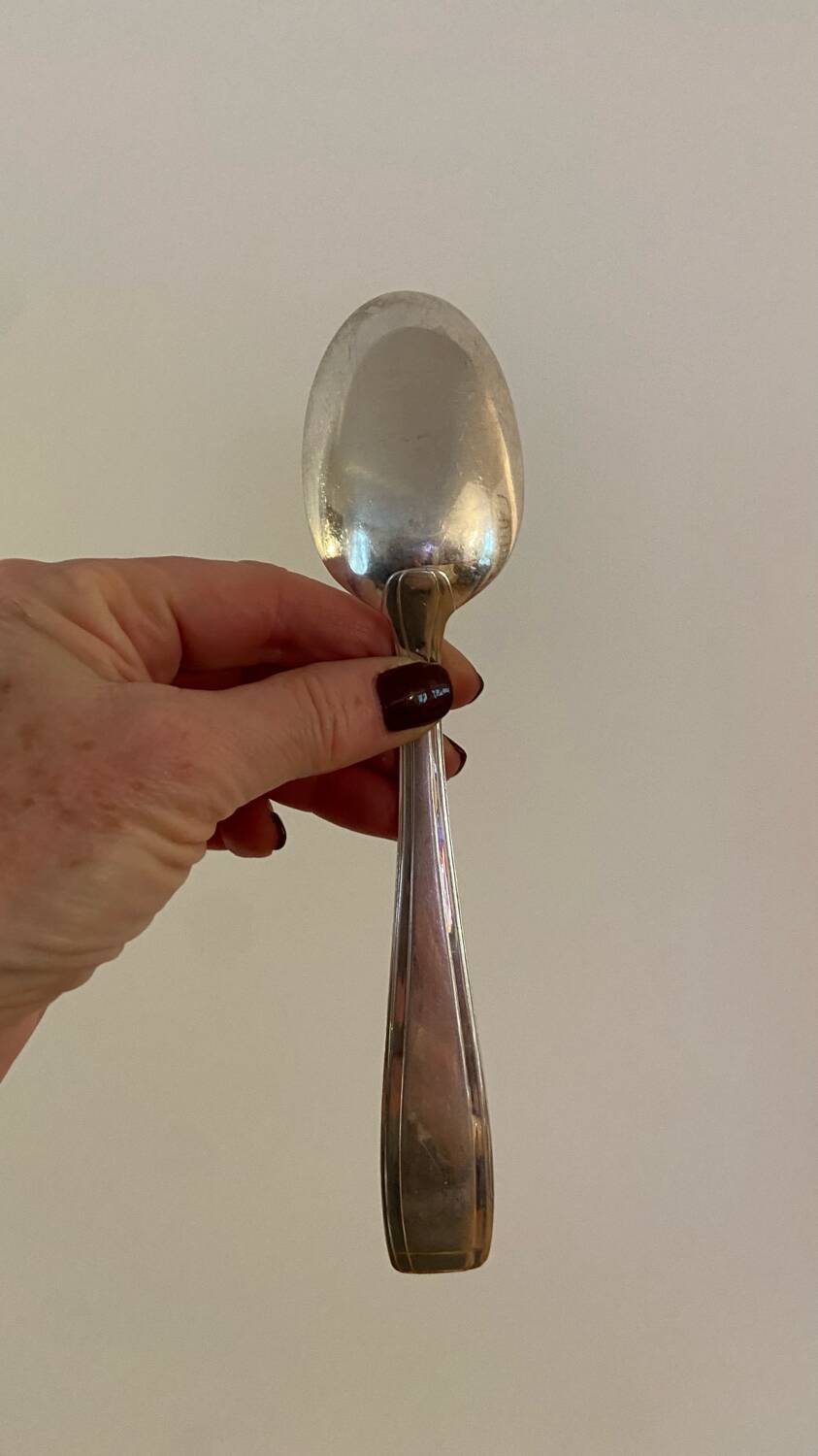 6 large vintage silver plated spoons from the 1960s