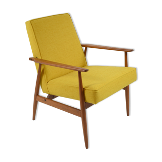 Fauteuil, années 70, couleur jaune