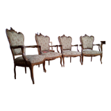 4 Louis XV style convertible armchairs