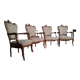 4 Louis XV style convertible armchairs