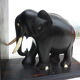 Former pair of ART DECO book greenhouses with ebony elephant motifs
