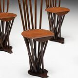 Industrial Wabi Sabi Primitive Chairs, France, 1950s