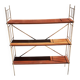 Etagère scandinave string, sur pied (ou mural) bois/ métal doré
