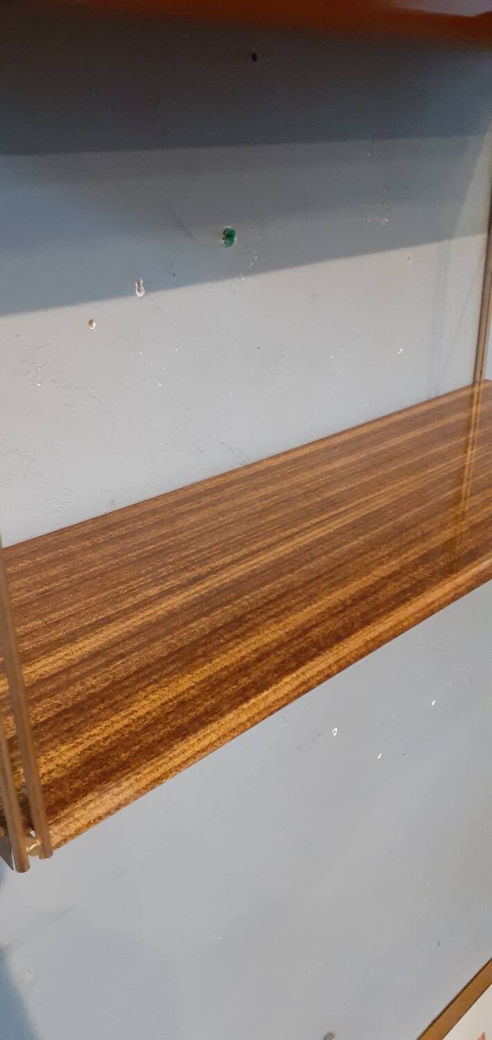 Étagère murale vintage année 60 métal laqué