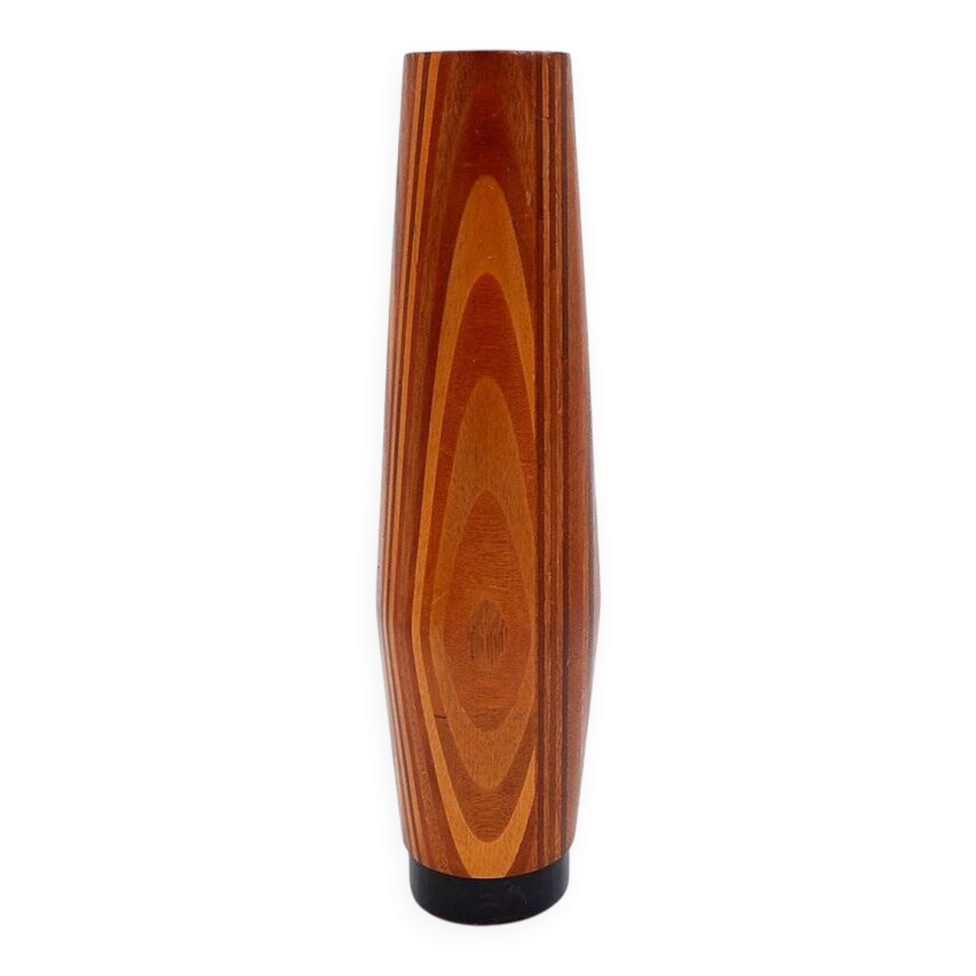 Mid-century Scandinavian wooden vase - 1960s - H:36cm