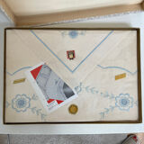 Embroidered sheet