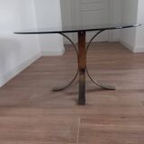 Table basse en verre des années 1970