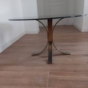 Table basse en verre des années 1970