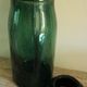 Jar dark green glass lorraine thistle 1 l diversion