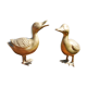 Paire de canards en laiton