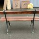 Old garden bench cast iron legs