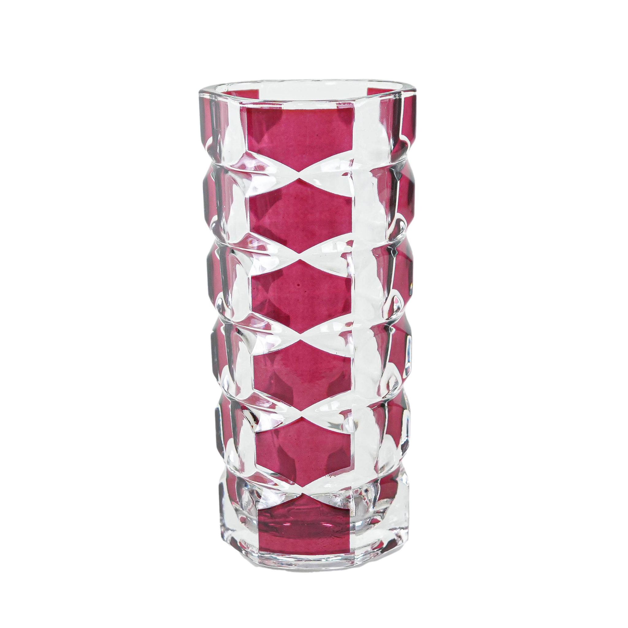 Glass vase, Windsor, French design, 1970s, production: Luminarc, designer: