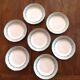 Set of 7 "Picardie" plates from Ceranord in semi-porcelain.
