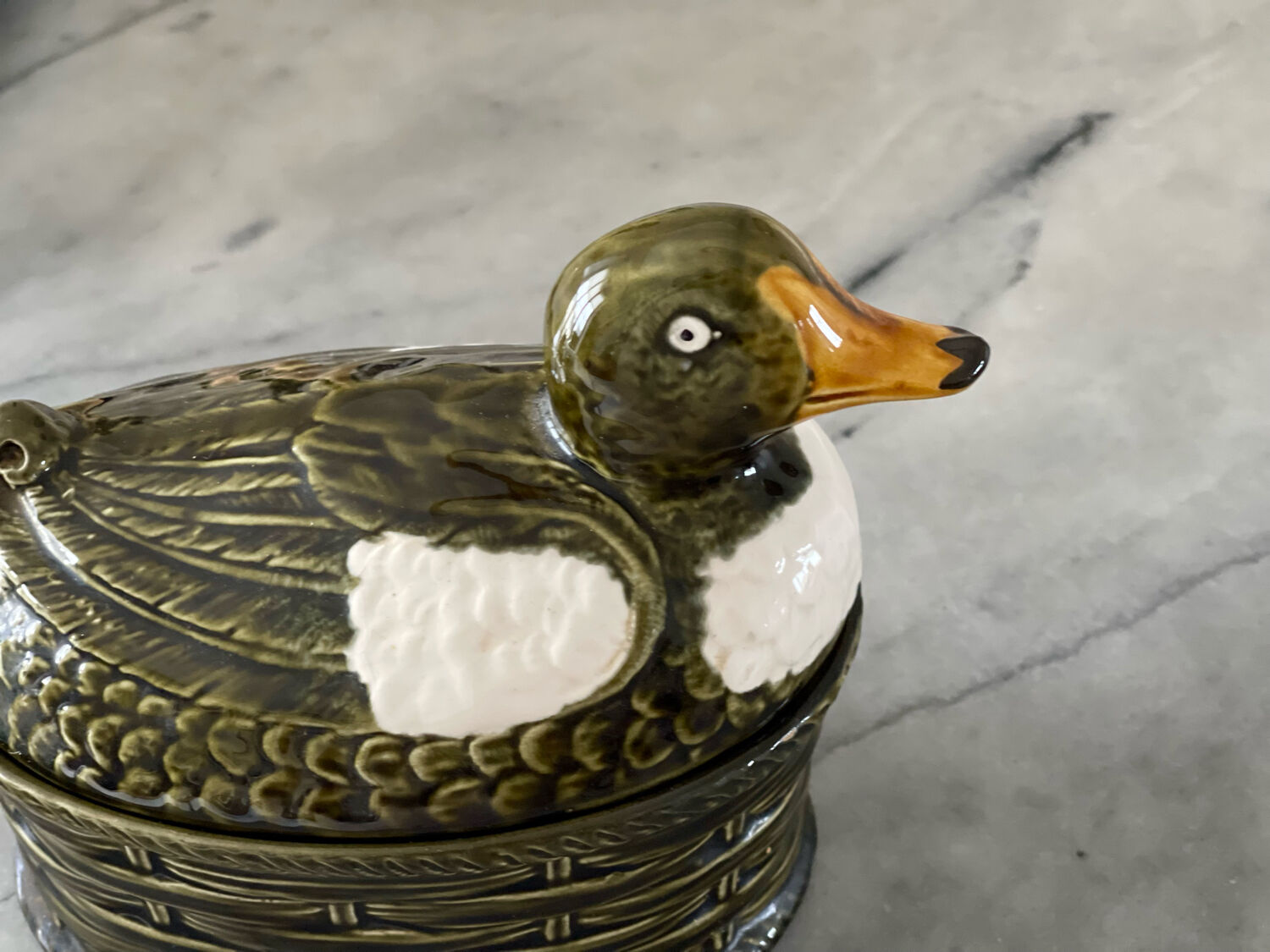 Terrine dish in slip