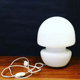 Lampe champignon verre opale circa 1970