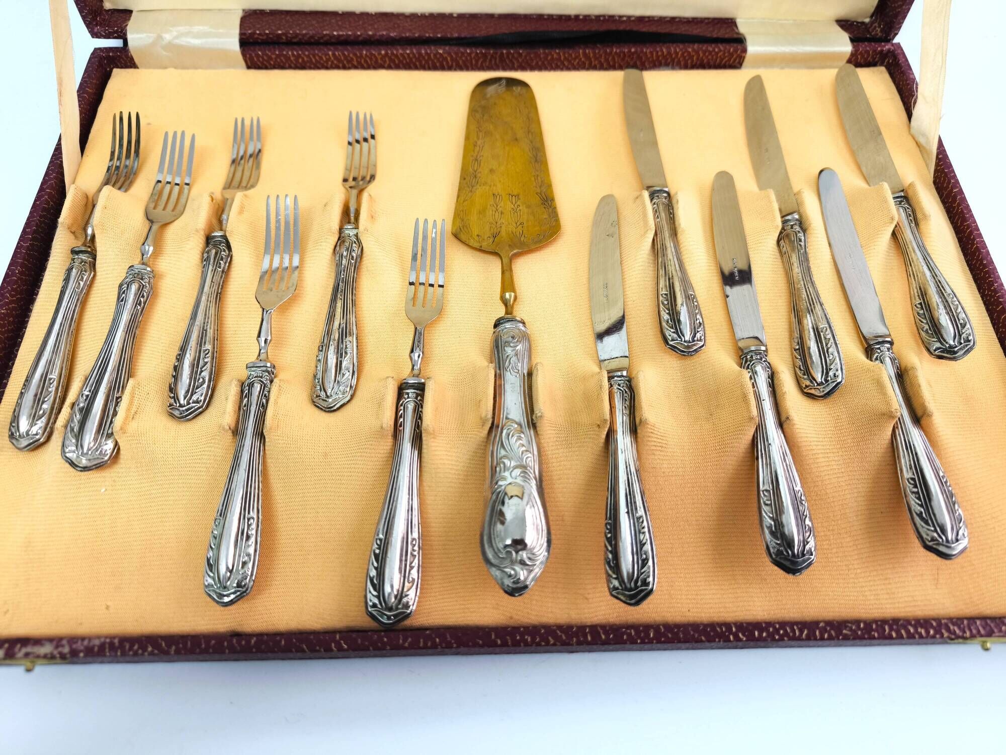 Vintage Solingen cutlery, 800 silver and stainless steel (1940s-1950s)