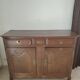 Large buffet in Regency style with carved shell in solid oak - 1900