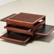 Table basse Tetra de Bernard Vuarnesson pour Bellato Italie, années 1980