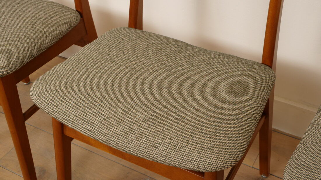 4 x dining chairs | Farstrup | Model 210 | Restored | Green