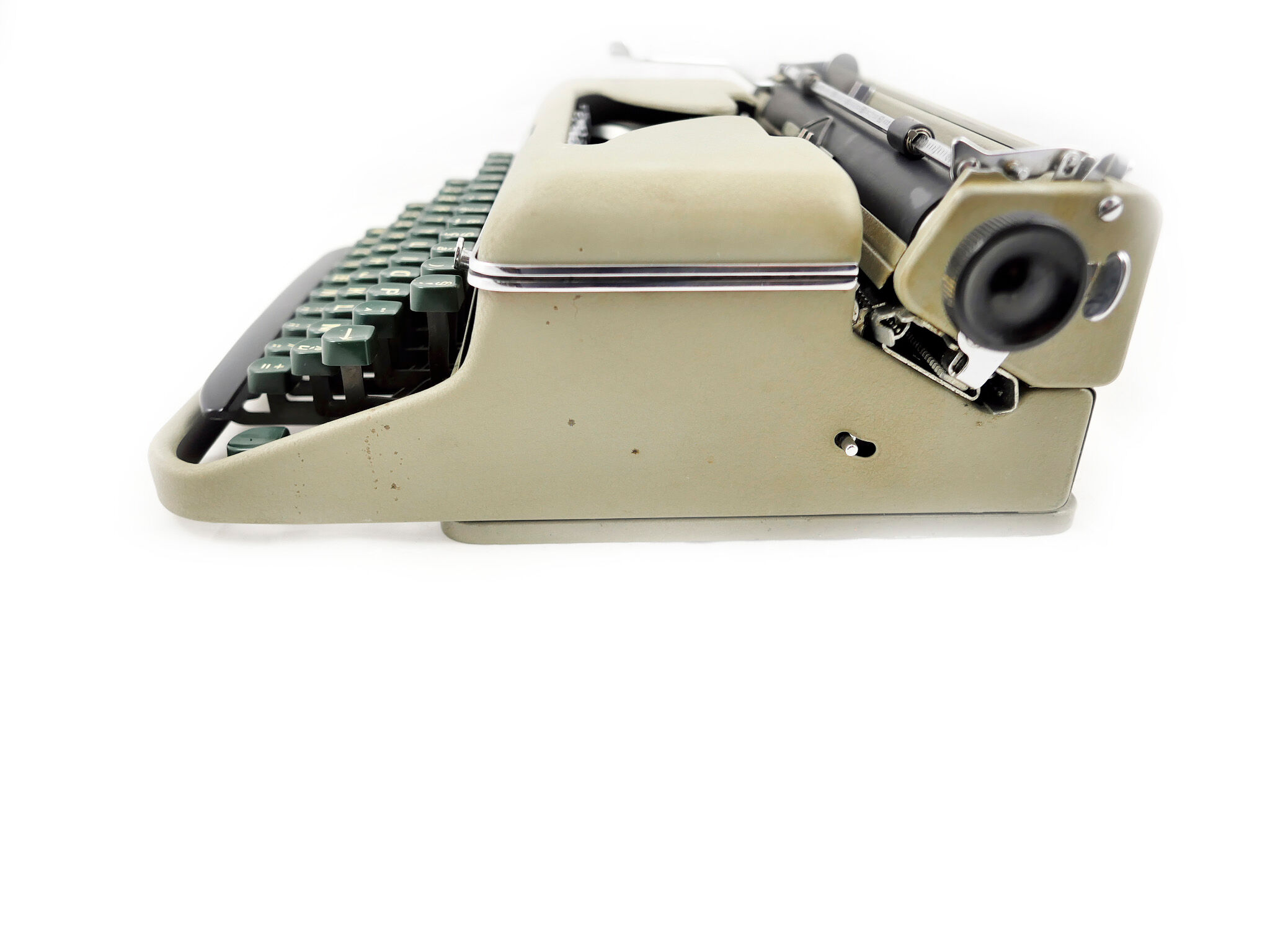 Machine à écrire Halda Kaki portable 1958 vintage