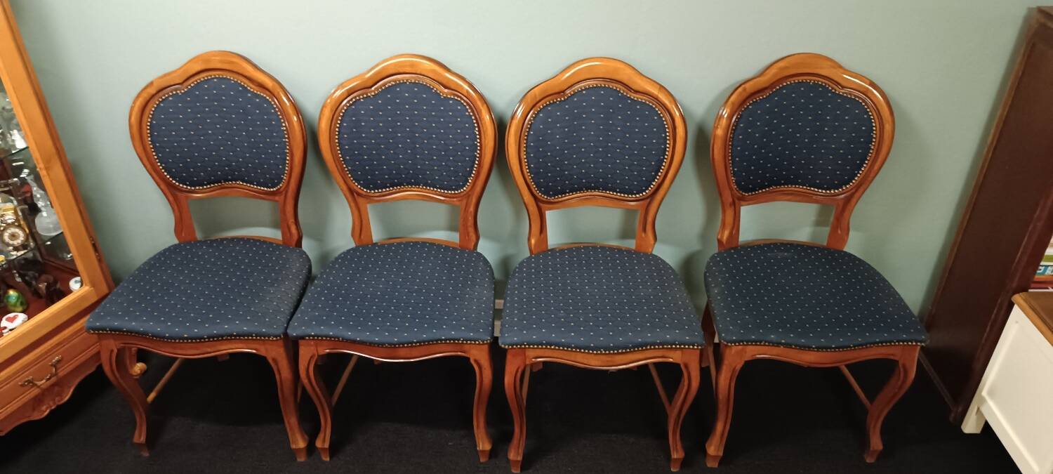 4 chaises Louis Philippe trèfle