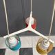 Pendant lamp 3 colorful shades 1960s