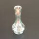 1970s Vase / Soliflore with body on shower stand Transparent glass