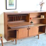 Teak bookcase/secretary * 153 cm