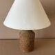 Vintage enamelled stoneware table lamp
