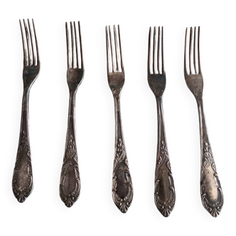 Fourchettes en métal argenté Ag 800 style Marly