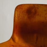 Set of Six Vintage Poul Kjaerholm PK-9 Dining Chairs Brown Leather, 1960s